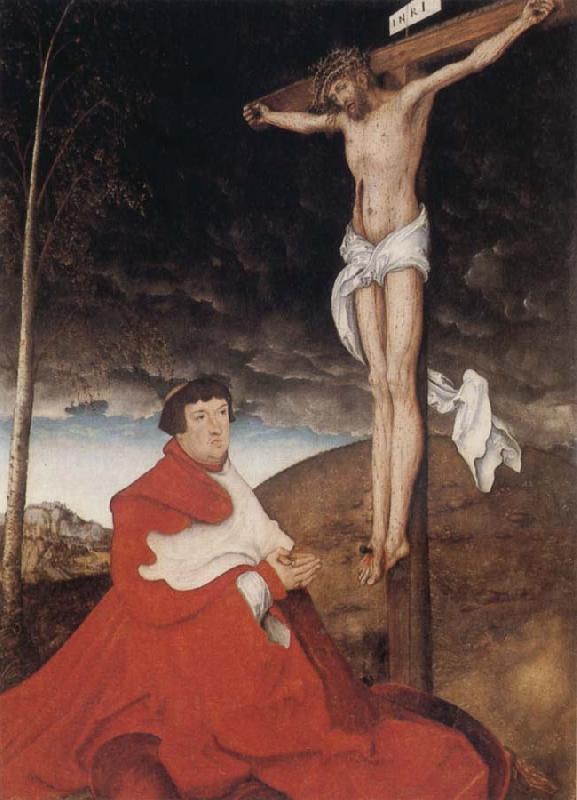  Cardinal Albrecht of Branden-burg before the Crucifiel Christ